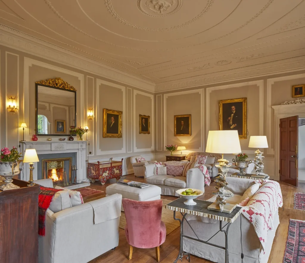 Original Georgian Manor House drawing room